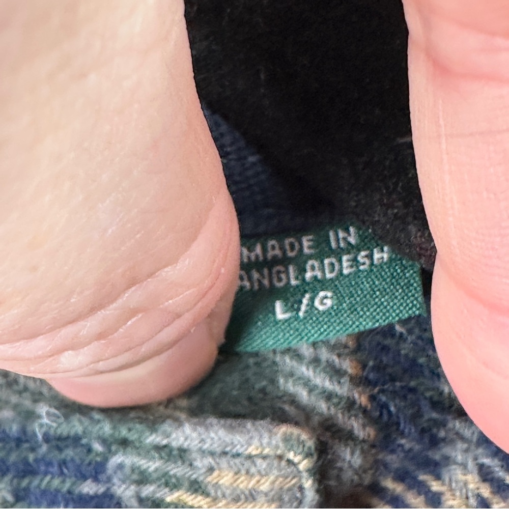 Woolrich‎ Women’s Large Green Plaid Shacket Jacket 100% Cotton Cozy - Picture 5 of 12